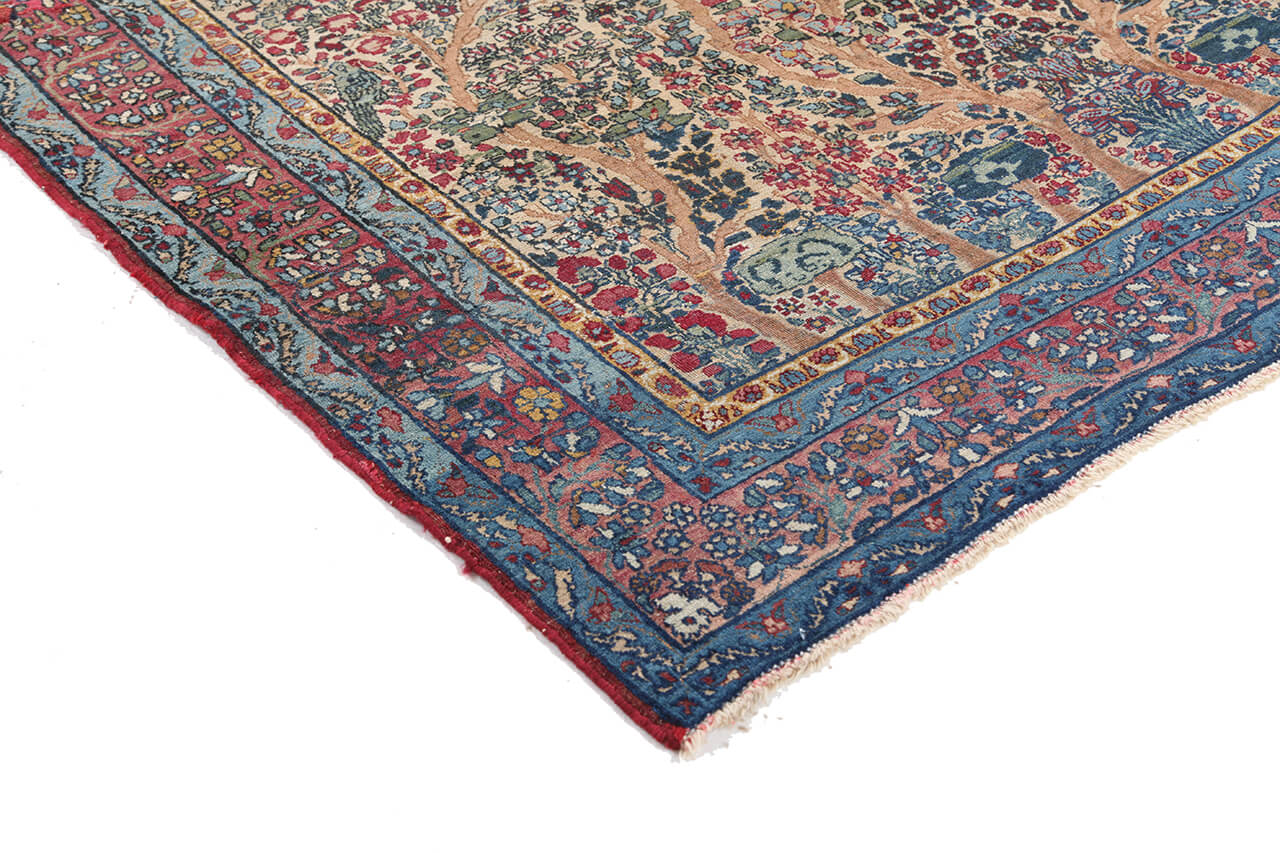 Tappeto Kerman Antico Persiano Autentico | Annodato a Mano 199x145cm