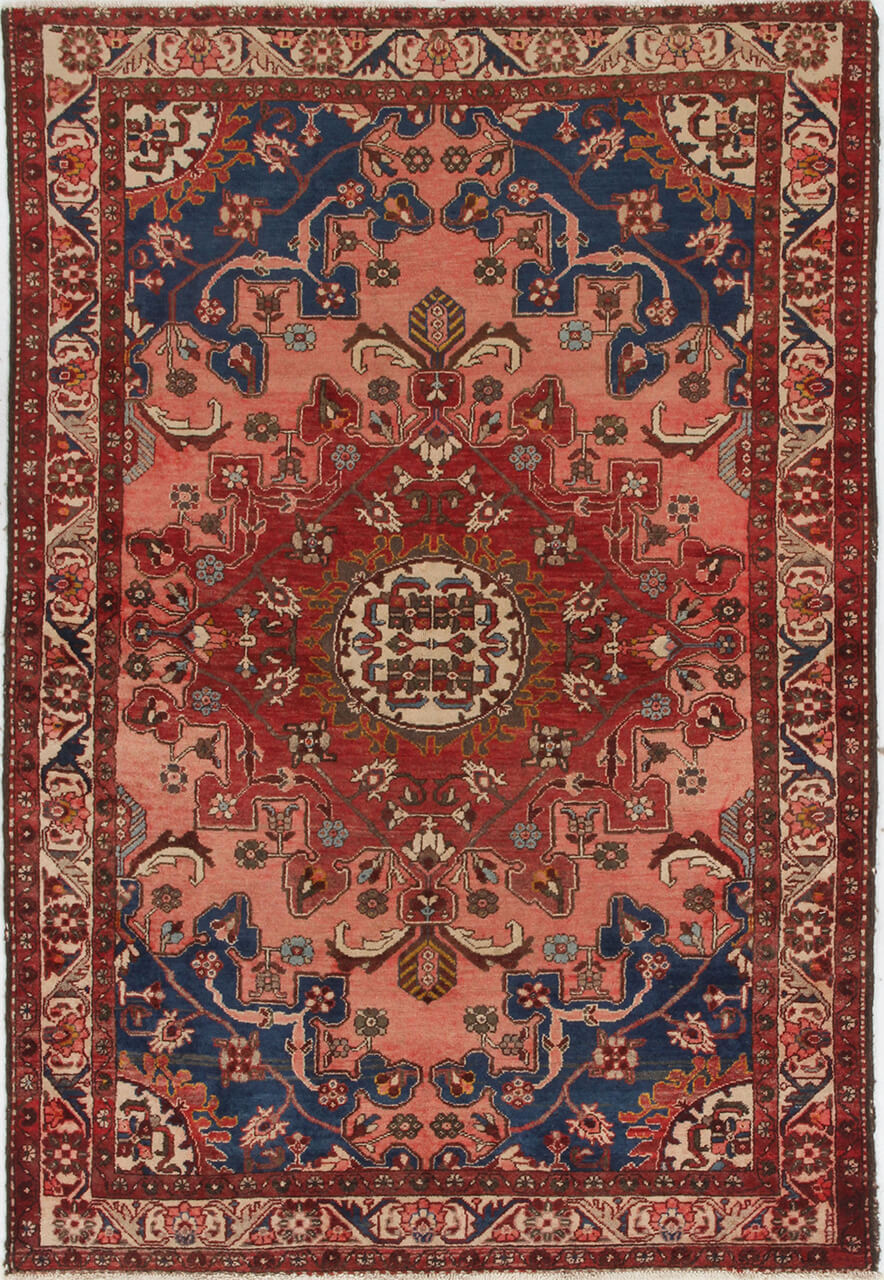 Authentic Antique Persian Malayer Rug | Hand-Knotted 191x134cm