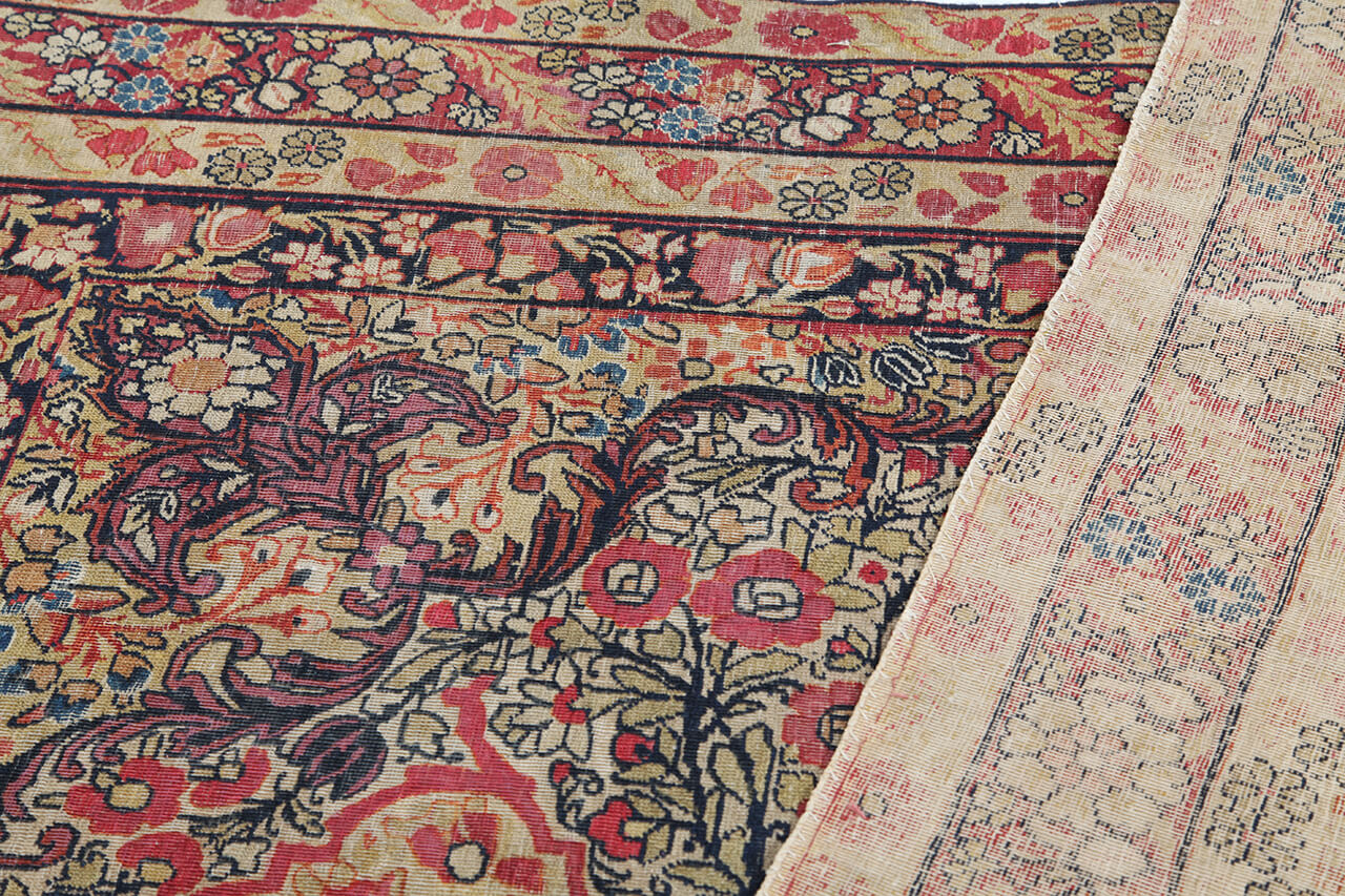 Tappeto Kerman Antico Persiano Autentico | Annodato a Mano 181x121cm