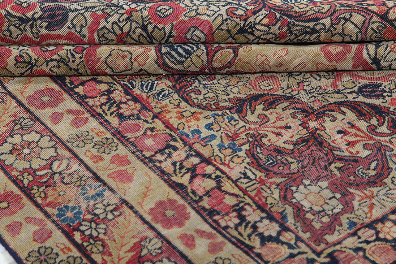 Tappeto Kerman Antico Persiano Autentico | Annodato a Mano 181x121cm