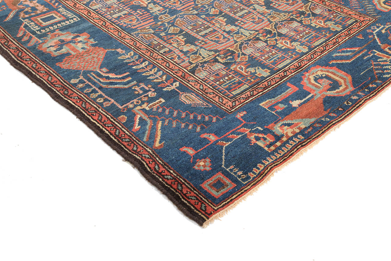 Authentic Antique Persian Malayer Rug | Hand-Knotted 198x116cm