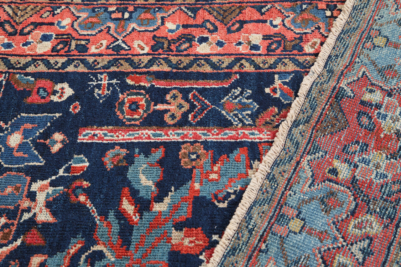 Tappeto Mahal Antico Persiano Autentico | Annodato a Mano 210x132cm