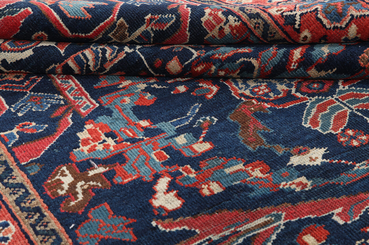 Tappeto Mahal Antico Persiano Autentico | Annodato a Mano 210x132cm