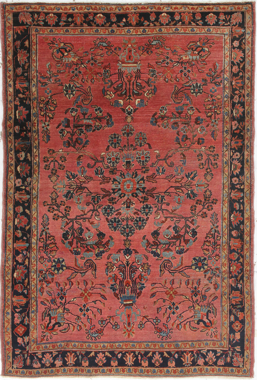 Tappeto Lillian Antico Persiano Autentico | Annodato a Mano 201x134cm