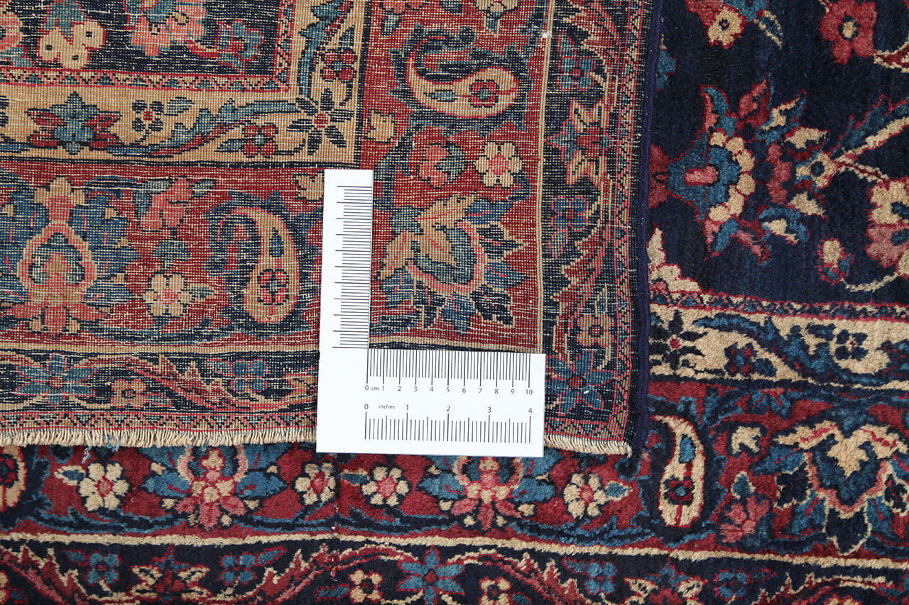 Tappeto Kerman Antico Persiano Autentico | Annodato a Mano 123x97cm