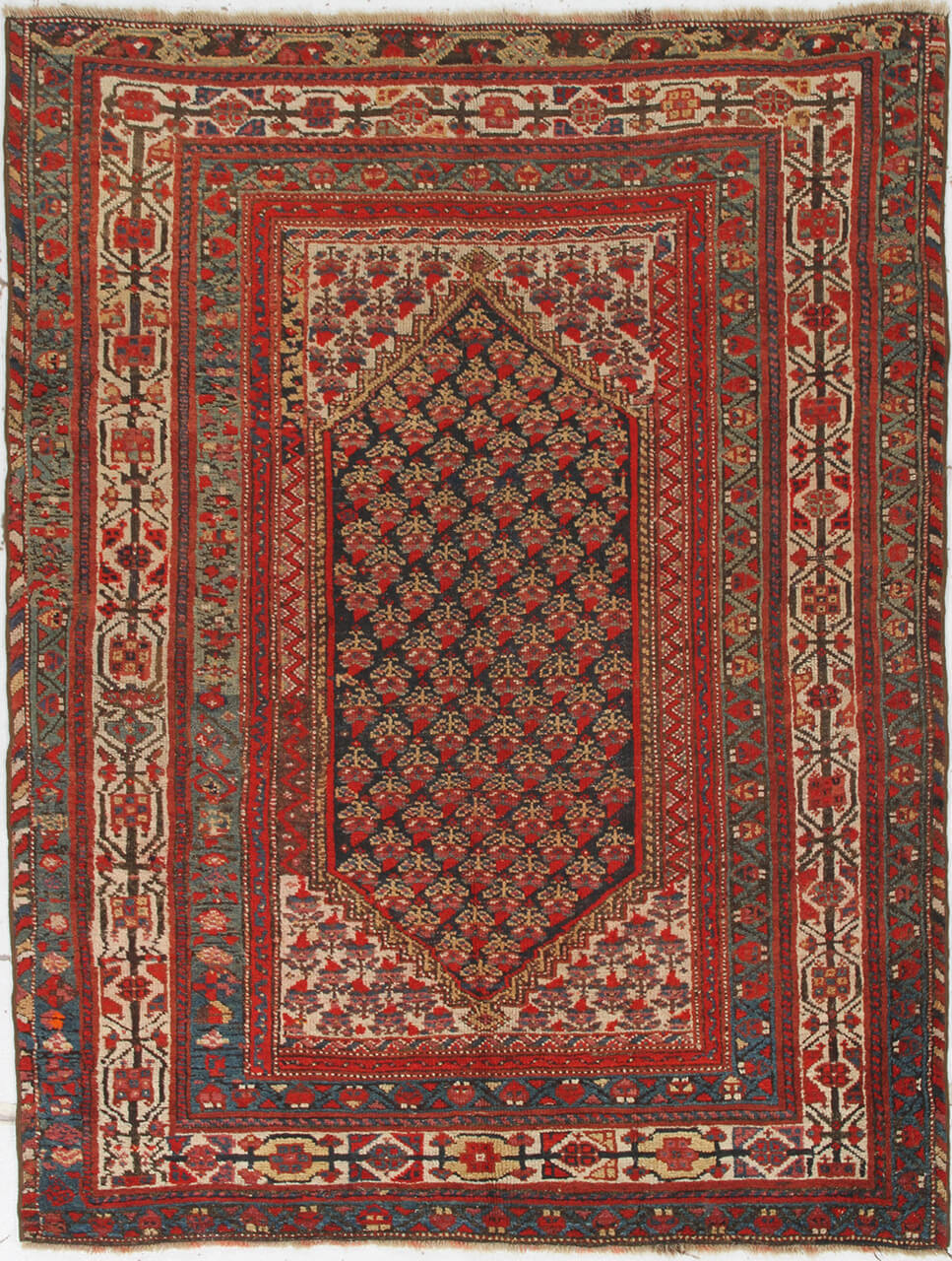 Authentic Antique Persian Malayer Rug | Hand-Knotted 190x147cm