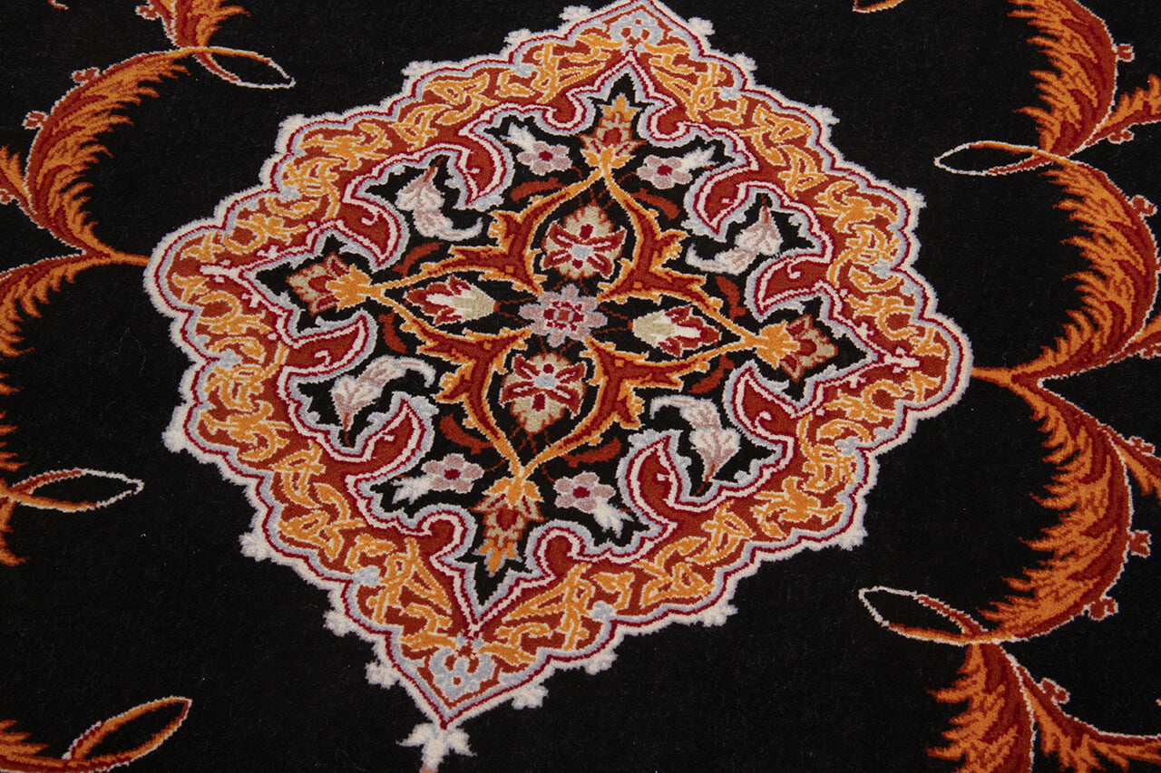 Persian Isfahan Silk & Wool Rug 101_71 cm