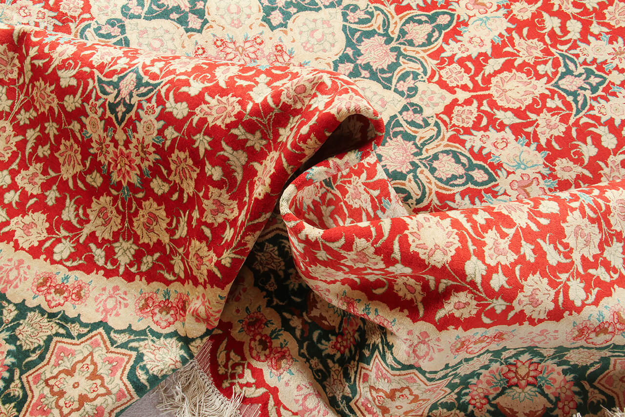 Persian Qum Silk Rug 201_201 cm