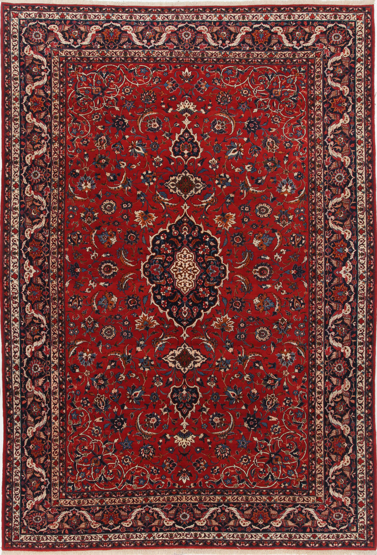 Persian Isfahan Silk & Wool Rug 345_240 cm