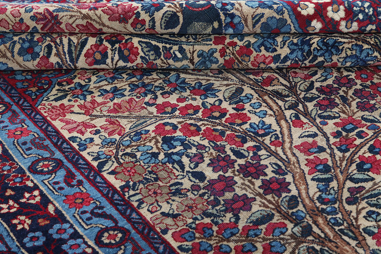 Tappeto Kerman Antico Persiano Autentico | Annodato a Mano 225x145cm