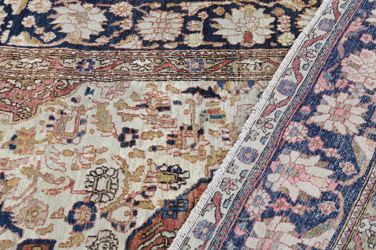 Authentic Antique Persian Isfahan Rug | Hand-Knotted 205x130cm