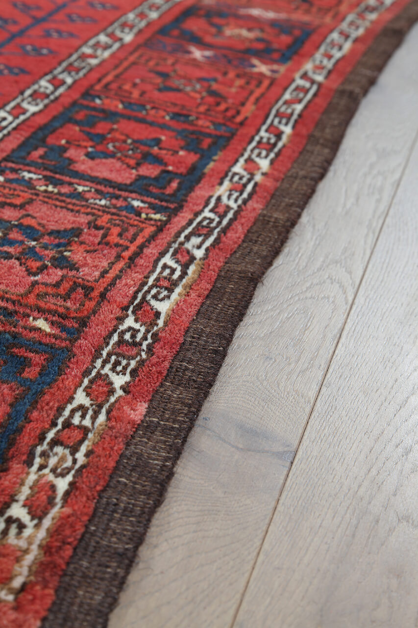 Tappeto Orientale Bouchara Antico: Autentico Tappeto Turcomanno 356x270cm