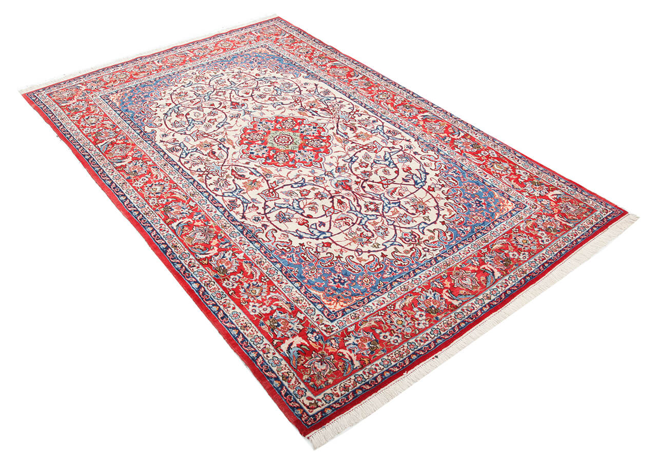 Persian Isfahan Silk & Wool Rug 224_148 cm