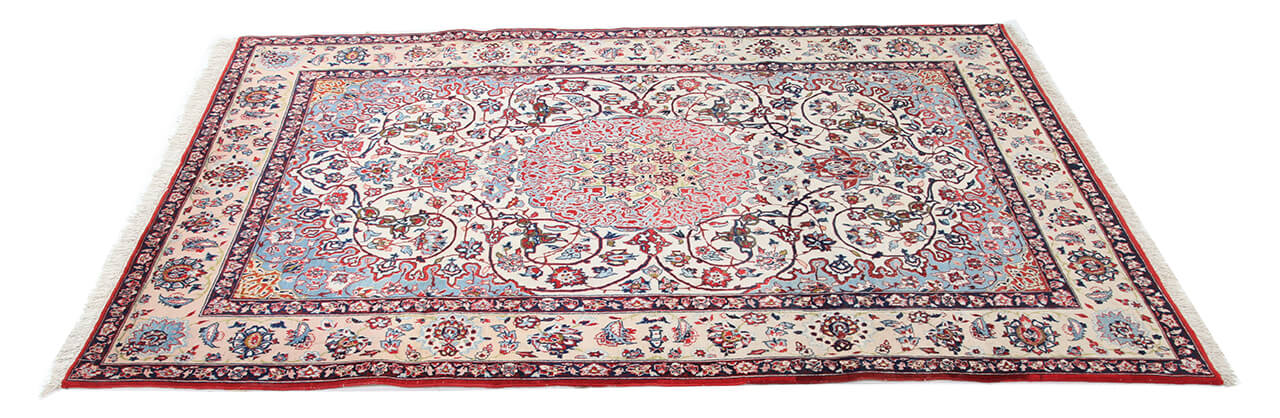 Persian Isfahan Silk & Wool Rug 226_150 cm