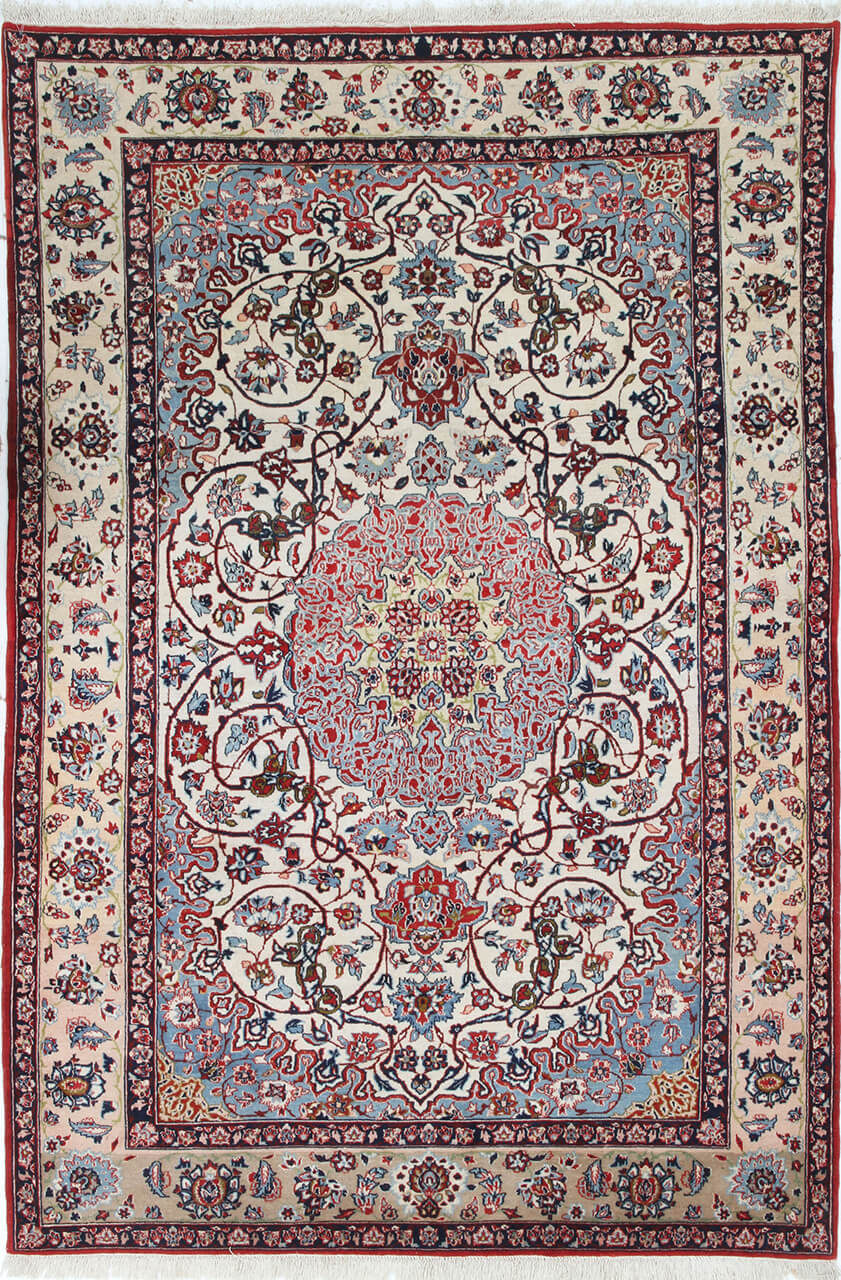 Persian Isfahan Silk & Wool Rug 225_149 cm