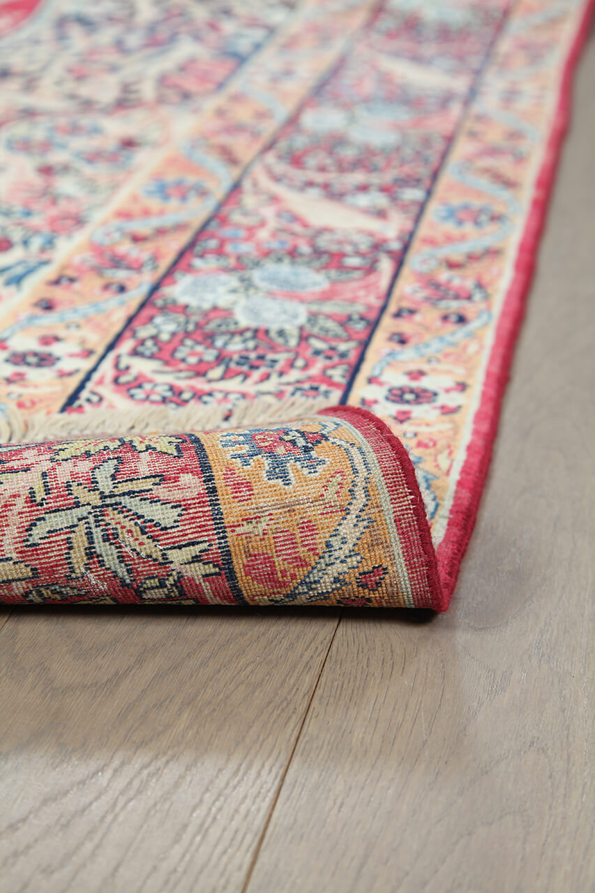 Tappeto Kerman Antico Persiano Autentico | Annodato a Mano 211x135cm