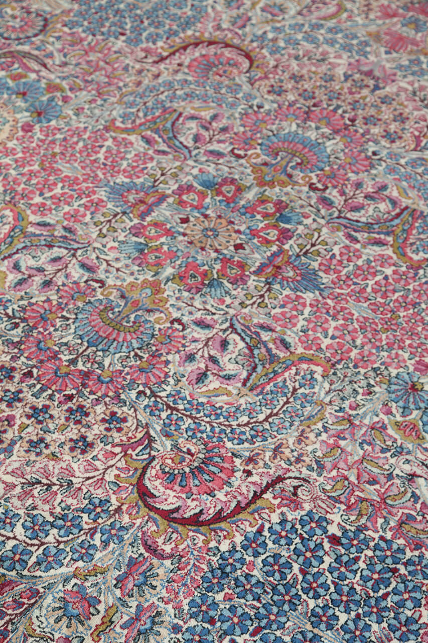 Tappeto Kerman Antico Persiano Autentico | Annodato a Mano 422x310cm