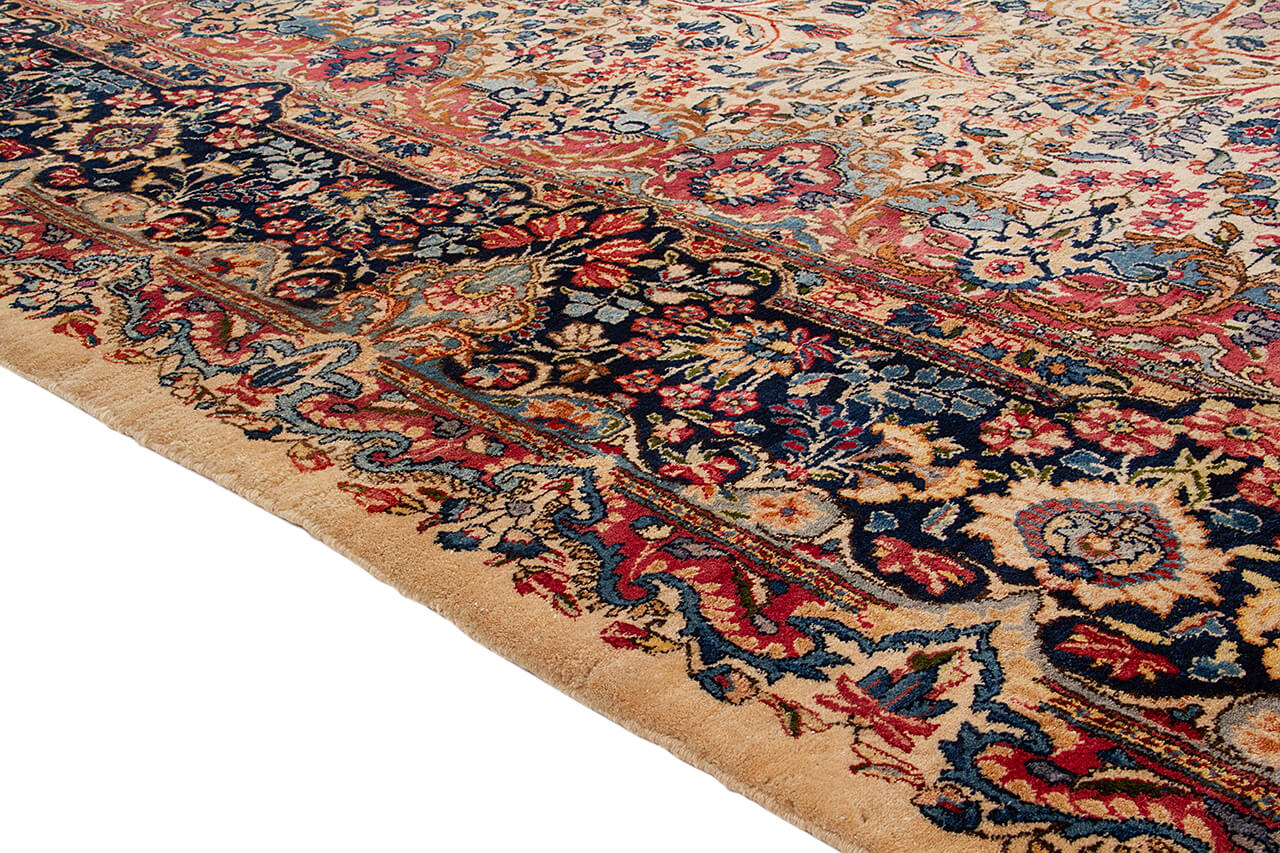 Tappeto Kerman Antico Persiano Autentico | Annodato a Mano 540x270cm