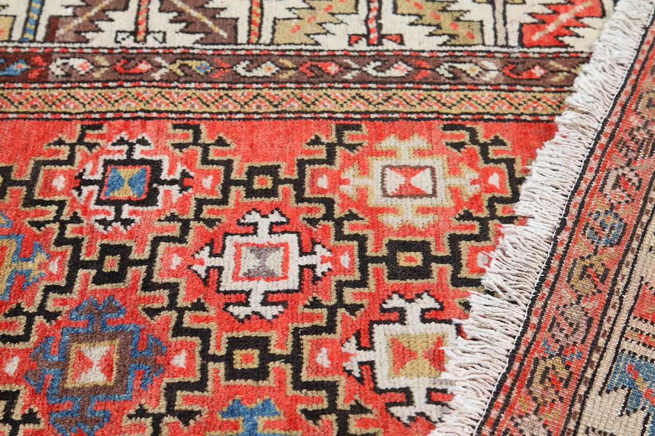 Authentic Antique Persian Malayer Rug | Hand-Knotted 412x112cm