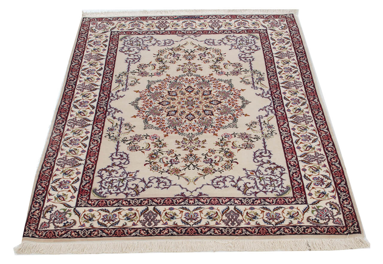 Persian Isfahan Silk & Wool Rug 165_110 cm
