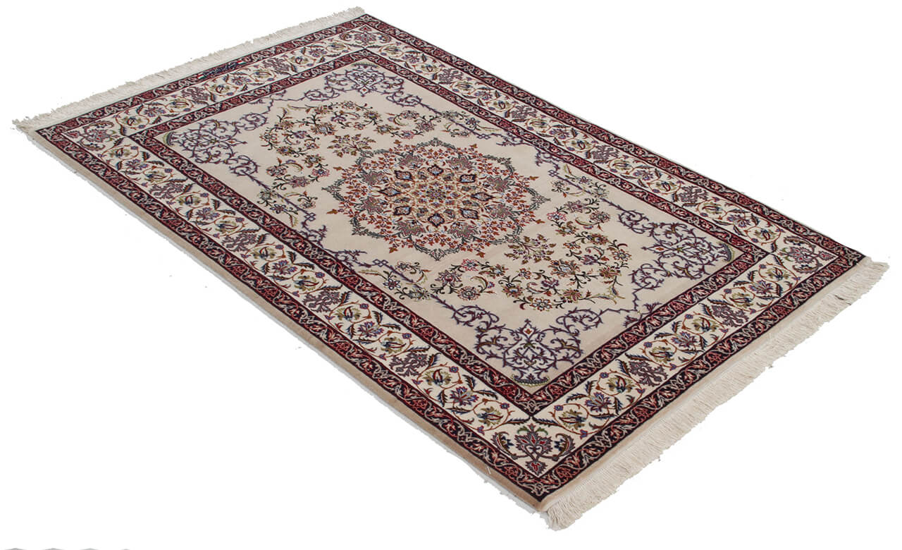 Persian Isfahan Silk & Wool Rug 165_110 cm