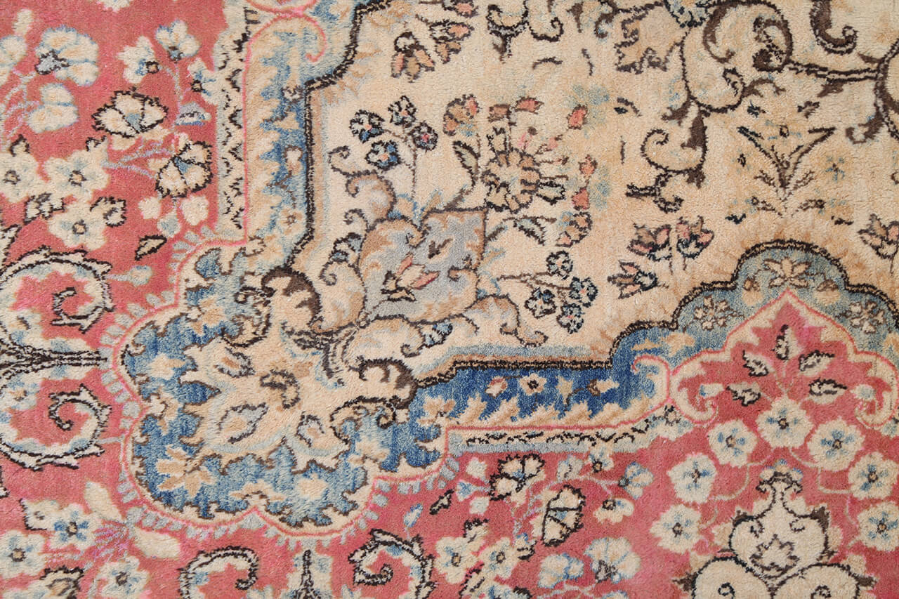 Tappeto Kerman Antico Persiano Autentico | Annodato a Mano 371x253cm