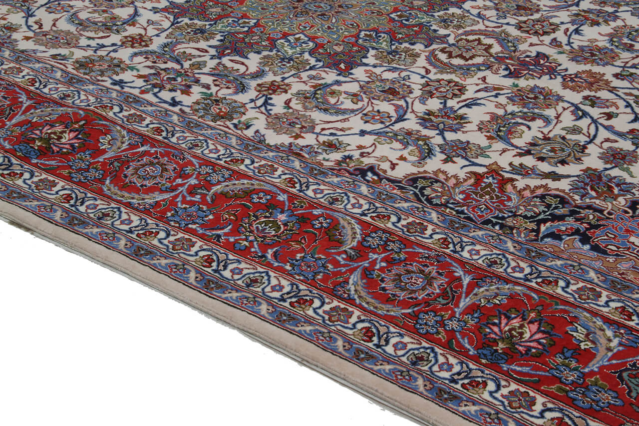 Tappeto Persiano ISFAHAN Seta/Lana 231x154cm