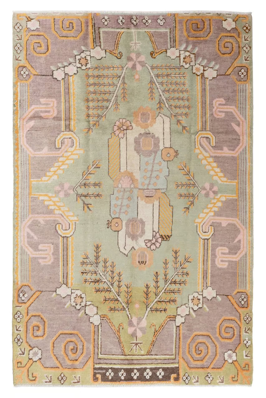 Tappeto Antico Samarcanda Autentico in lana - 256 x 163 cm