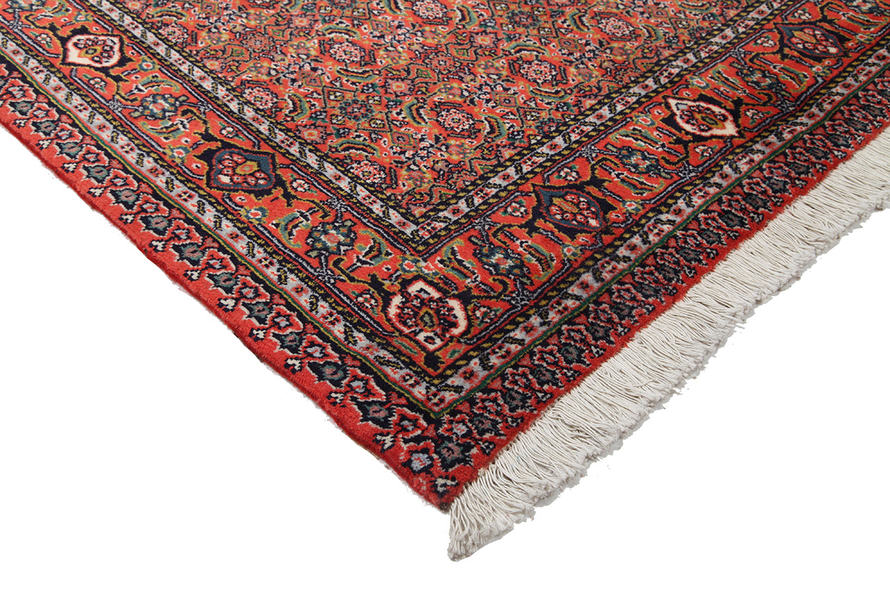 Tappeto Bidjar in lana, rosso, fatto a mano