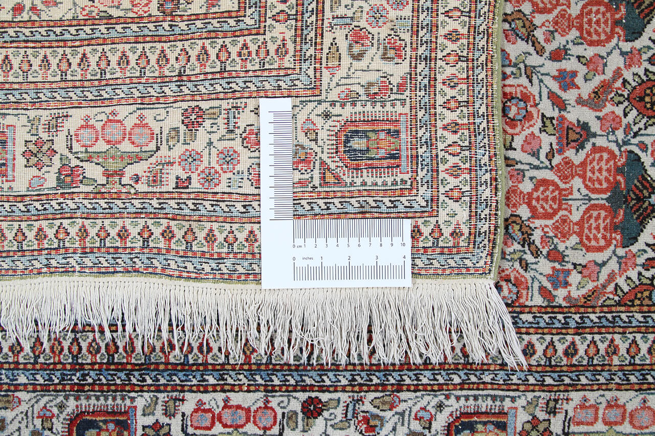 Tappeto Kerman Antico Persiano Autentico | Annodato a Mano 306x223cm