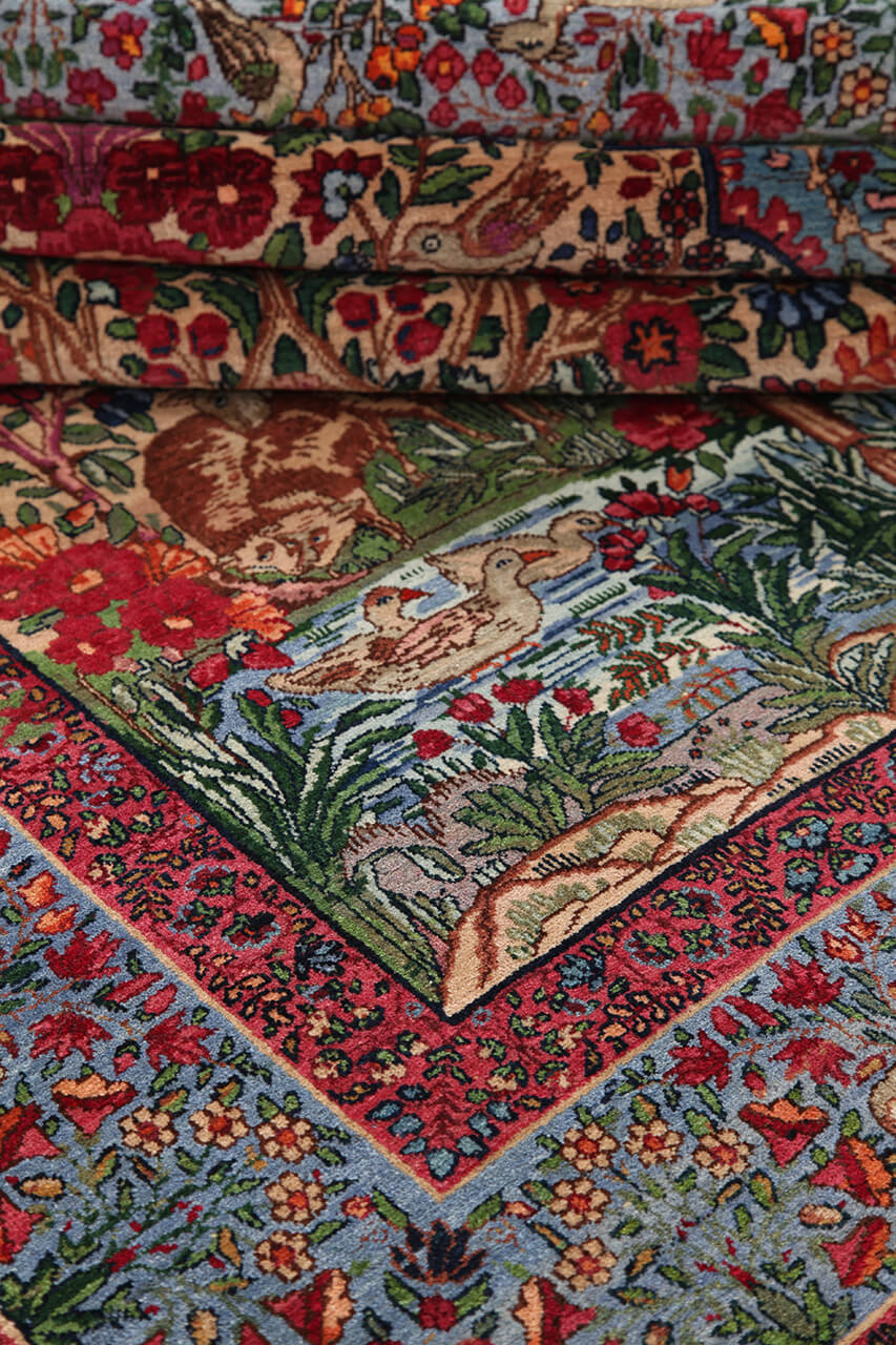 Tappeto Kerman Antico Persiano Autentico | Annodato a Mano 225x145cm