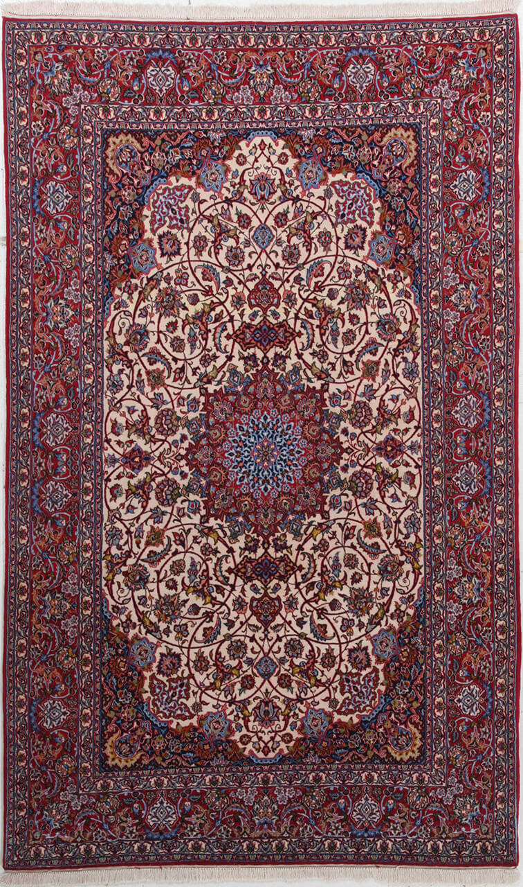 Tappeto Persiano ISFAHAN Seta/Lana 255x156cm