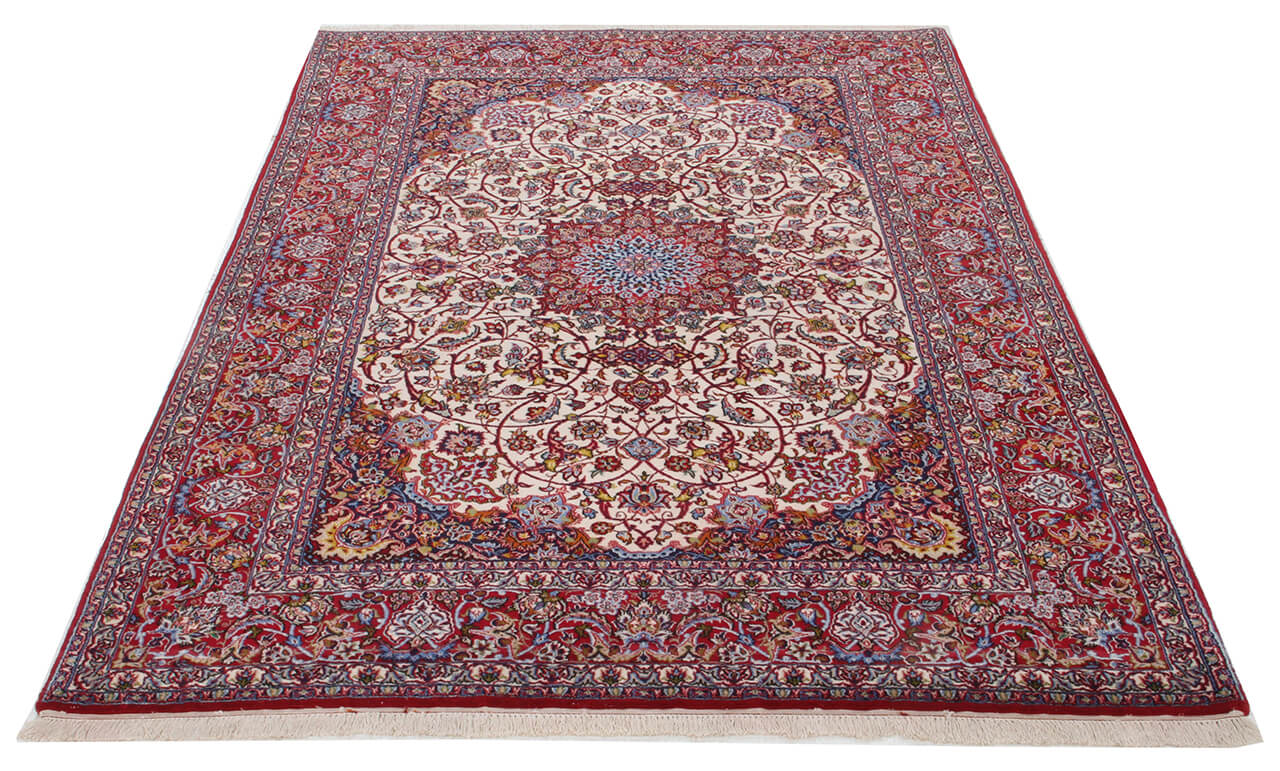 Tappeto Persiano ISFAHAN Seta/Lana 255x156cm