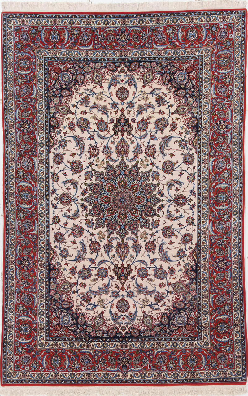 Tappeto Persiano ISFAHAN Seta/Lana 234x154cm