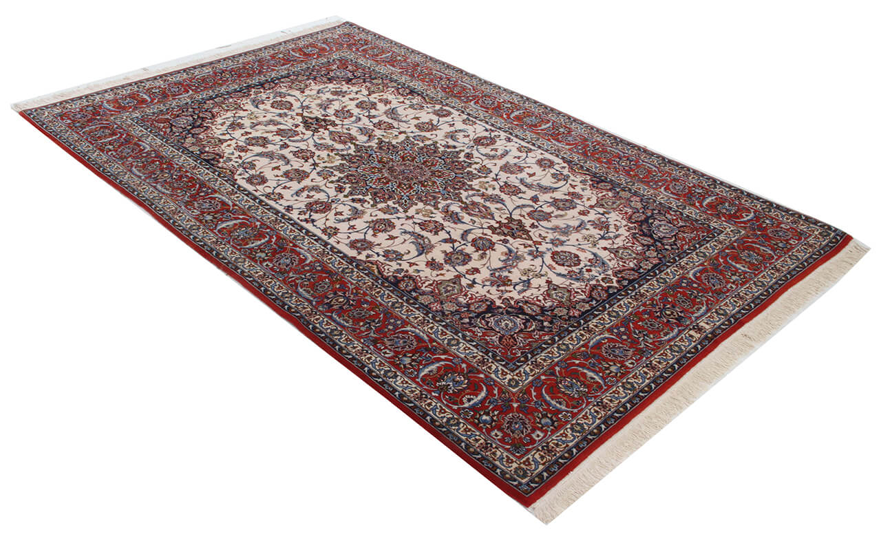 Tappeto Persiano ISFAHAN Seta/Lana 234x154cm
