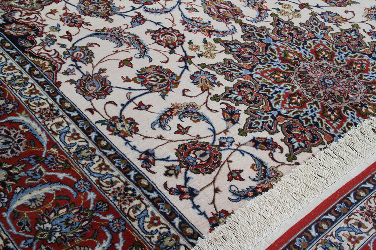 Tappeto Persiano ISFAHAN Seta/Lana 234x154cm