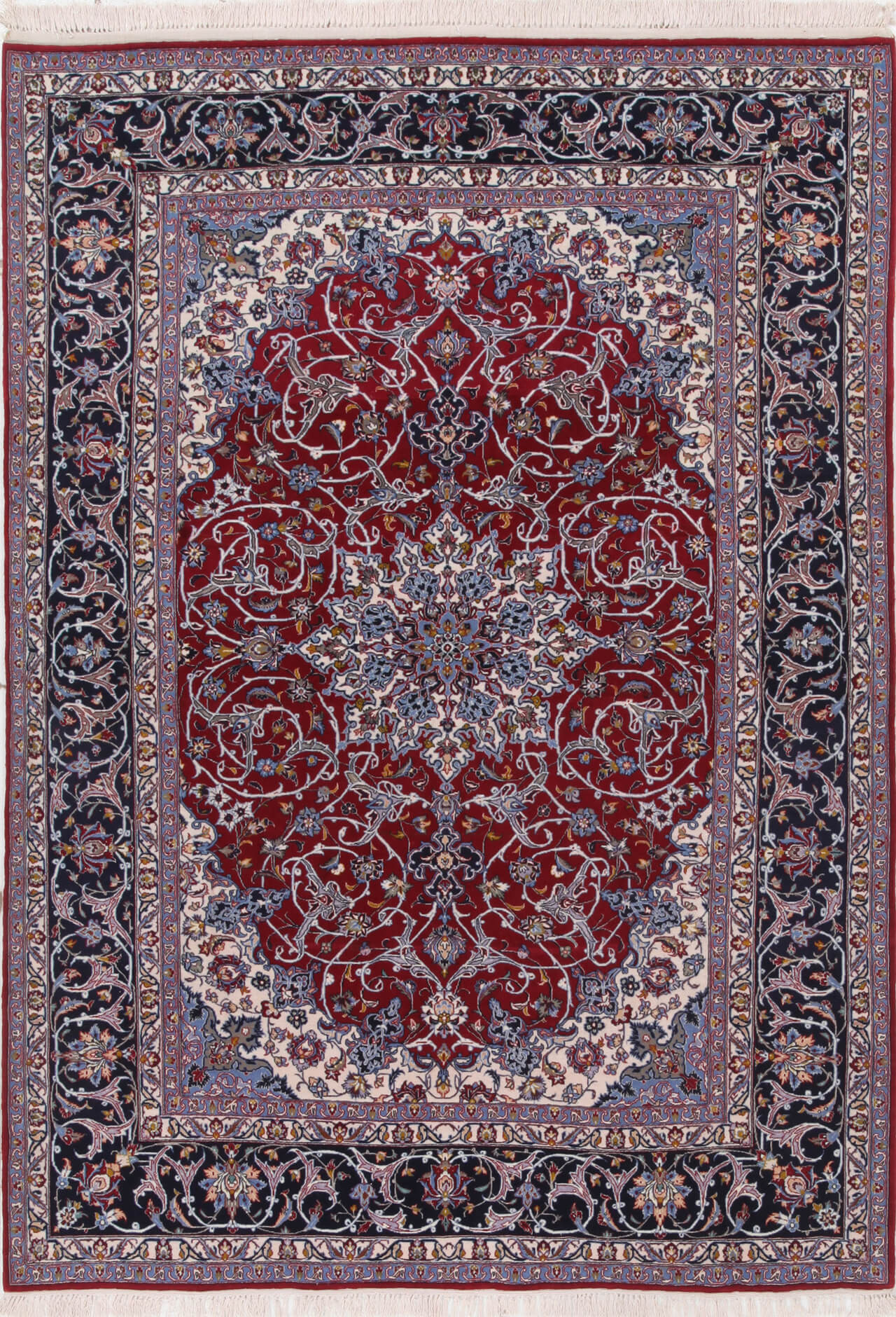 Persian Isfahan Silk & Wool Rug 220_152 cm