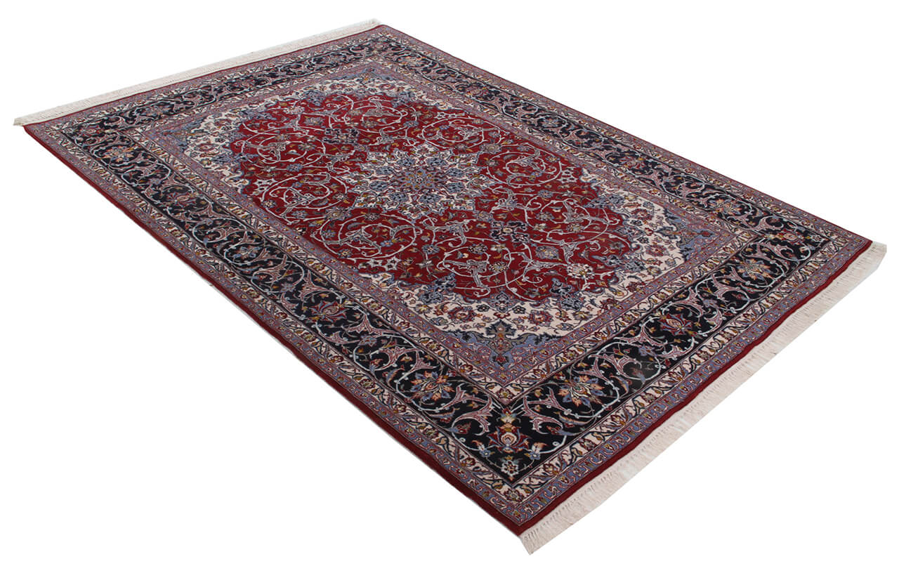 Persian Isfahan Silk & Wool Rug 220_152 cm