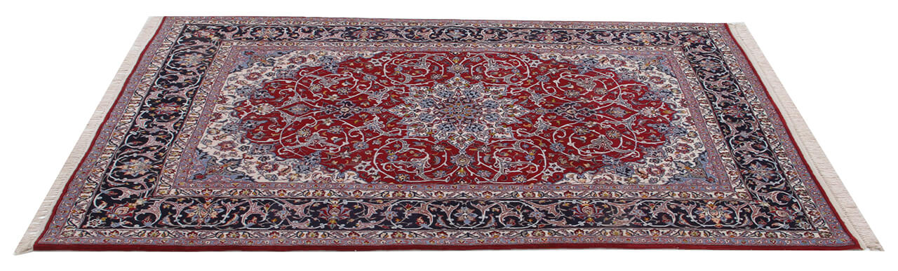 Persian Isfahan Silk & Wool Rug 220_152 cm