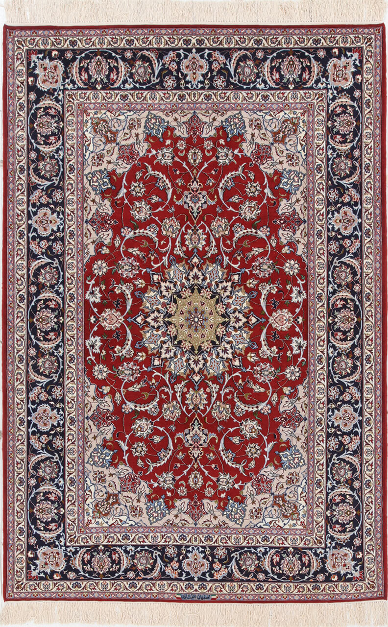 Persian Isfahan Silk & Wool Rug 238_160 cm