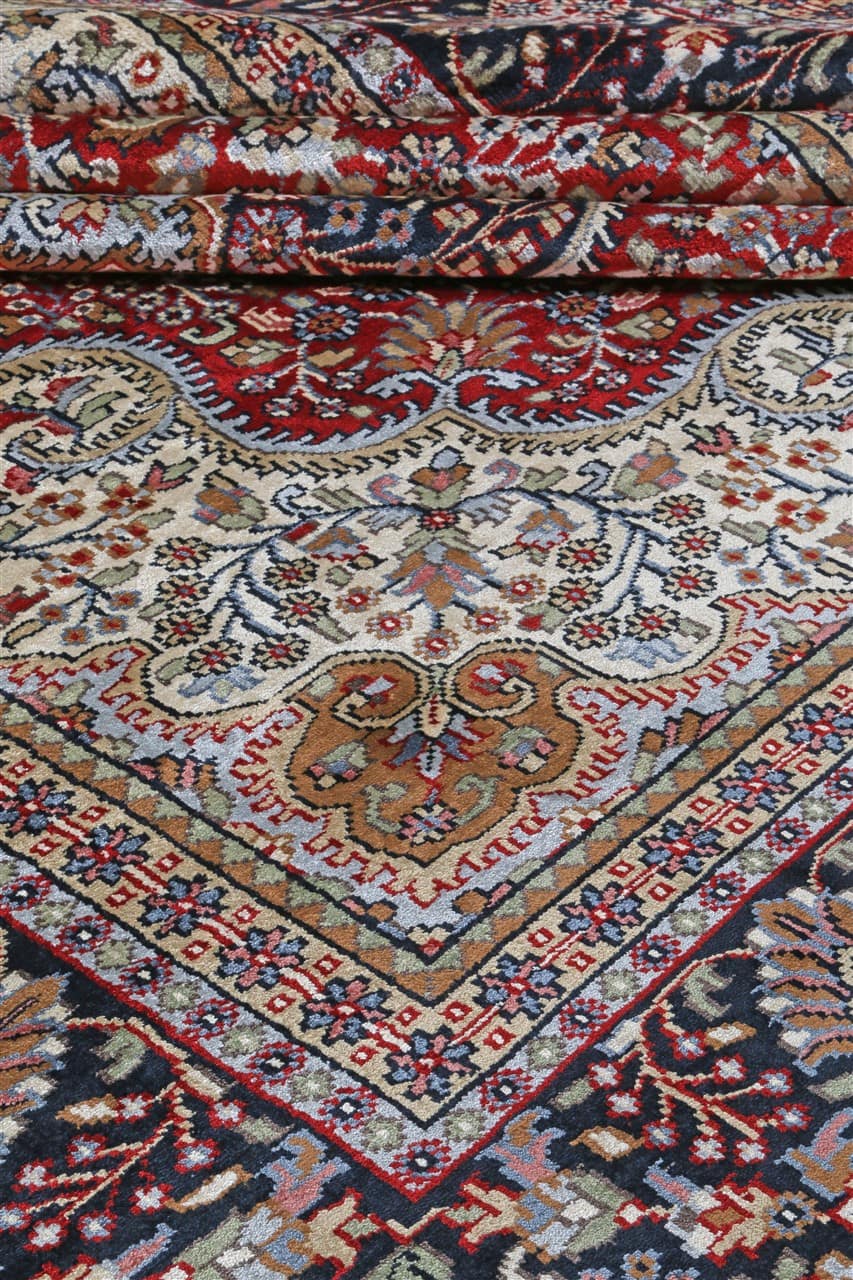 Tappeto Agra in Viscosa - Effetto Seta - Stile Orientale 304x243cm - CarpetLiving