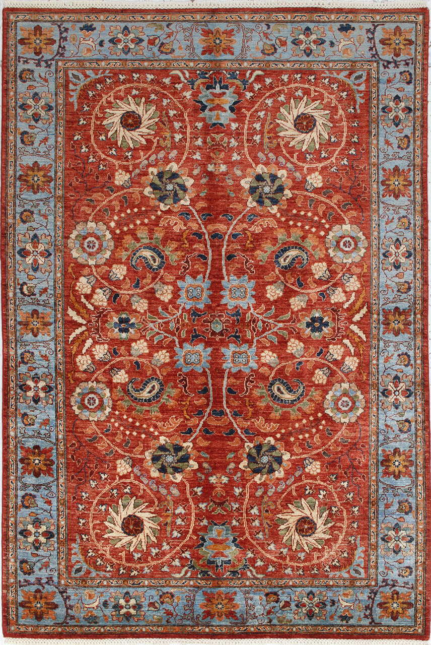 Tappeto Ziegler Decorativo floreale, fatto a mano 242x166cm