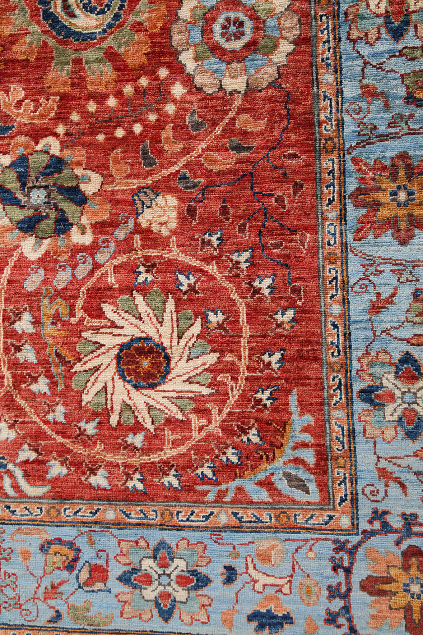 Tappeto Ziegler Decorativo floreale, fatto a mano 242x166cm