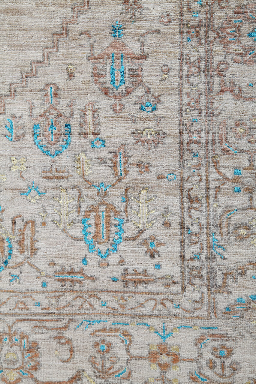Handmade Ziegler Decorative Floral Rug, 238x175cm