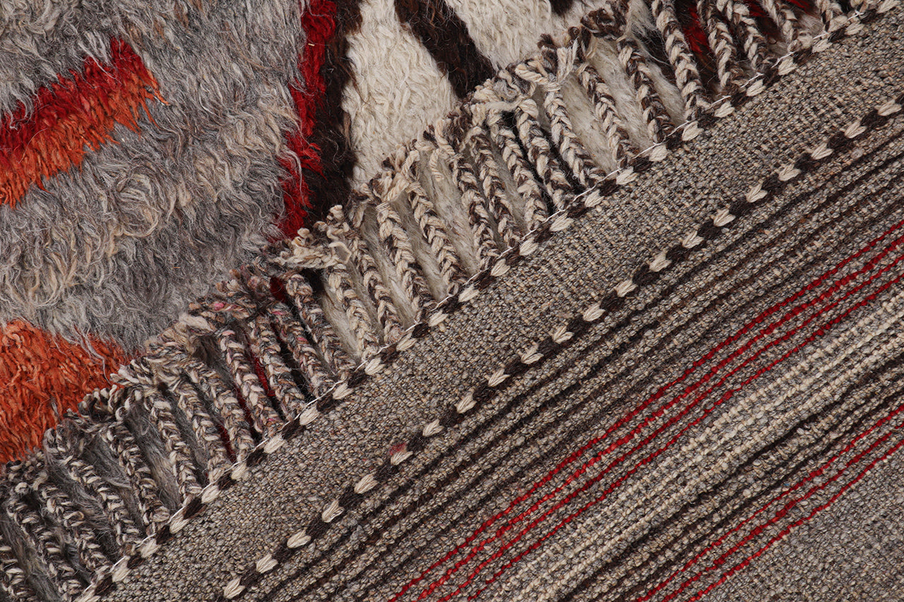Navajo Berber style carpet multi, handmade 242x184cm