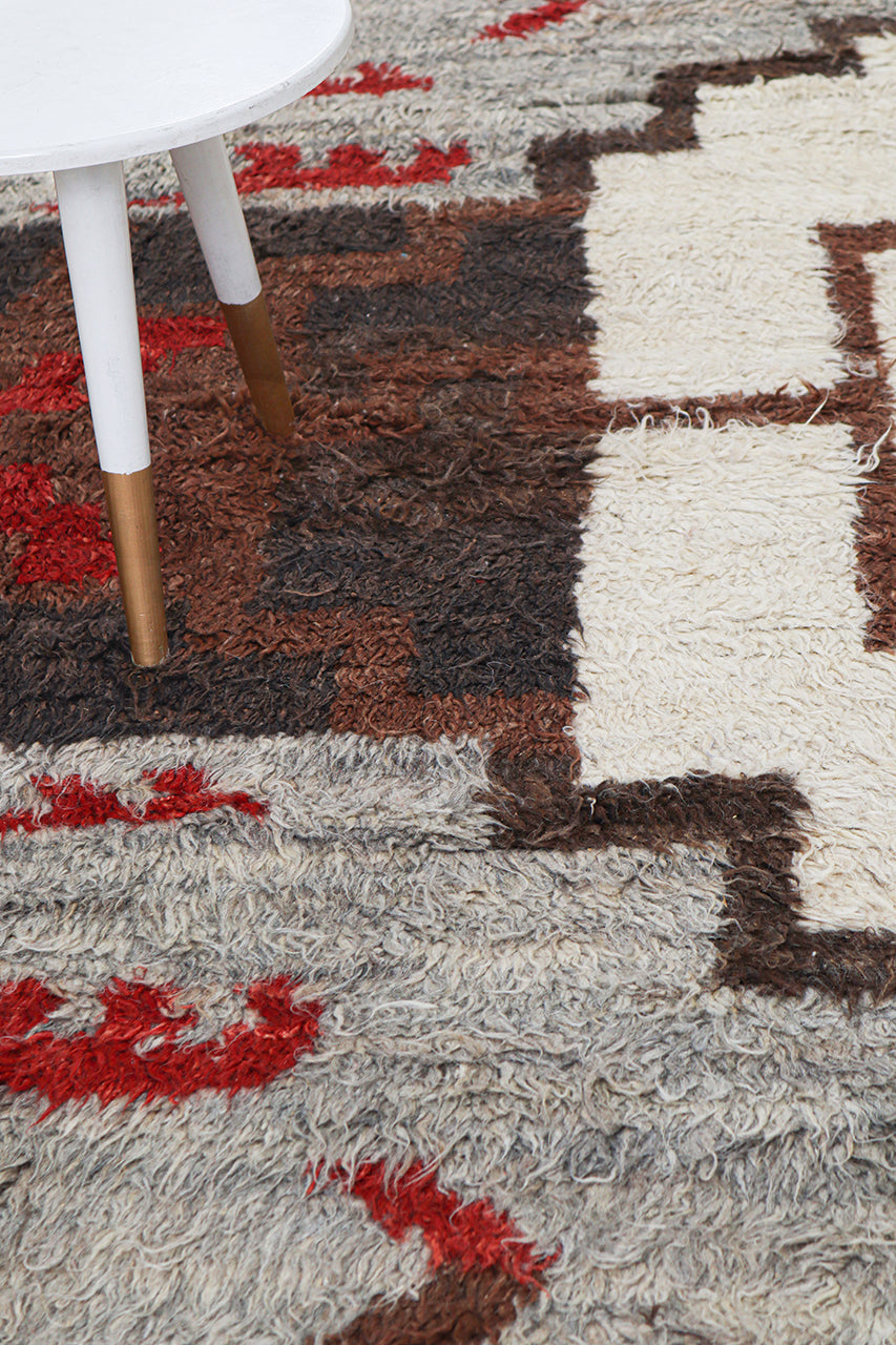Navajo Berber style carpet multi, handmade 300x250cm