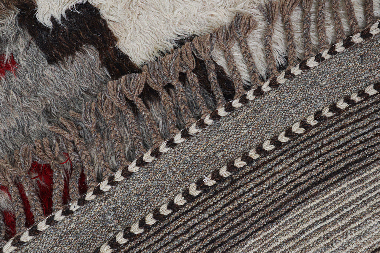 Navajo Berber style carpet multi, handmade 305x210cm