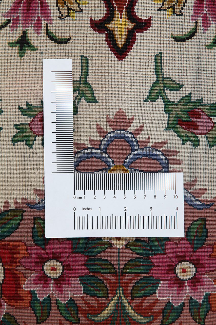 Persian Tabriz Round Rug Multicolour
