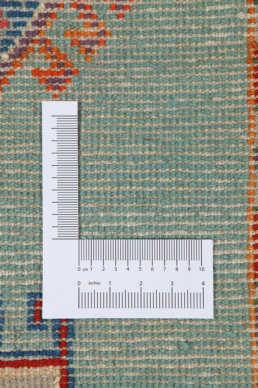 Classic Kazak carpet, Blue, handmade, 194x123cm