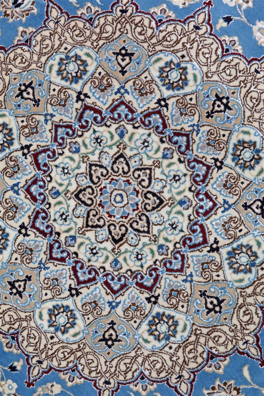 Fine Persian Nain Round Rug 9La 202_202 cm